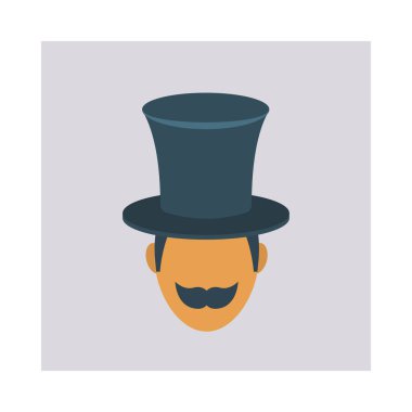 Sihirbaz sihirli sirk vektör çizim 