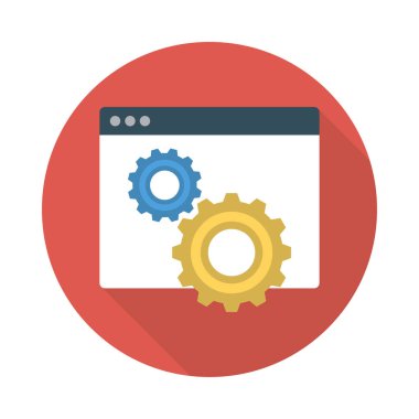 İnternet ayarı tarayıcı online vektör çizim 