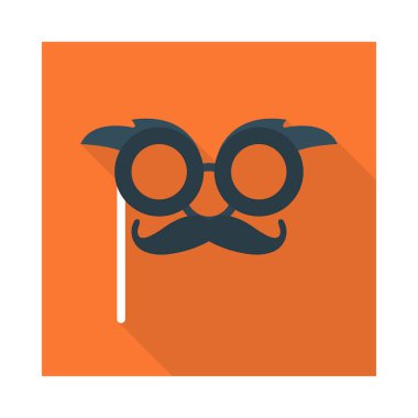 karnaval maskesi bıyık vektör çizim