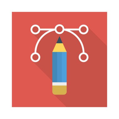 Bezier eğrisi yaratıcı vektör çizim 