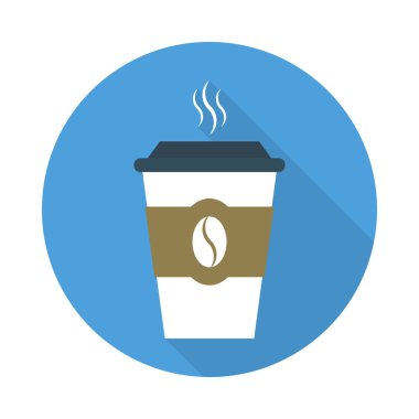 kahve kağıt bardak sıcak vektör çizim 