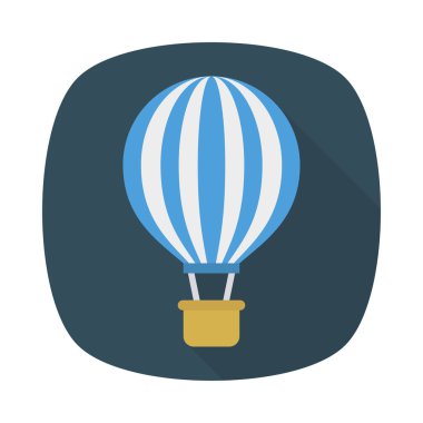 Hava Balon paraşüt ulaşım vektör çizim 