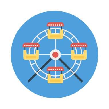 dönme dolap karnaval vektör çizim