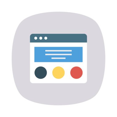 tarayıcı şablonu web düzeni vektör çizim 