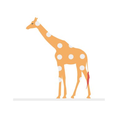 zürafa hayvan sirk vektör çizim