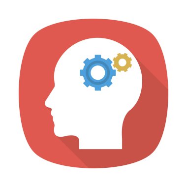 yaratıcı zihin süreci vektör çizim 