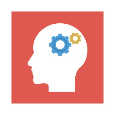 yaratıcı zihin süreci vektör çizim 