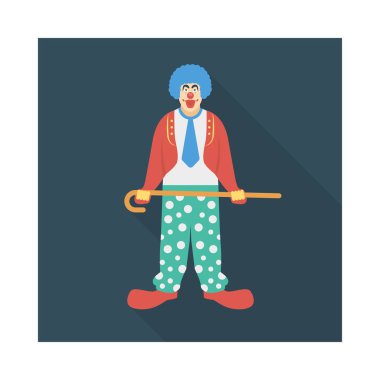 Joker palyaço sirk vektör çizim