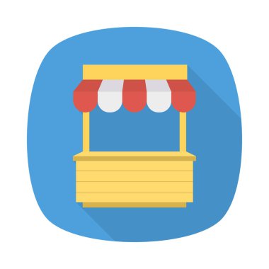 Mağaza mağaza vektör çizim durak