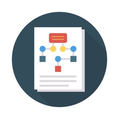 akış diyagramı planlama vektör çizim 