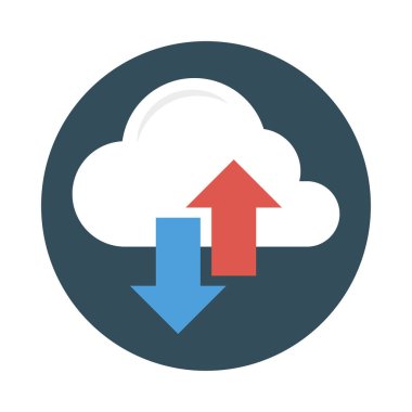 yedek bulut veritabanı vektör çizim 