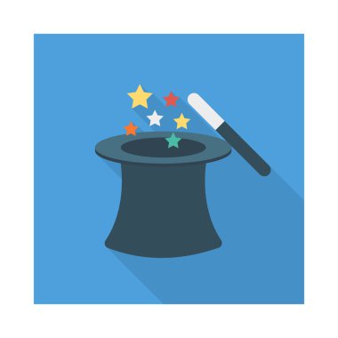 Sihirbaz değneği sihirli vektör çizim