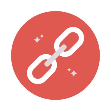 URL bağlantı zinciri vektör çizim 