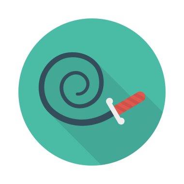 parti üfleyici boynuz sirk vektör çizim