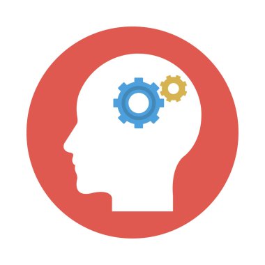 yaratıcı zihin süreci vektör çizim 