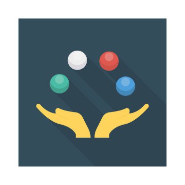 hokkabazlık hokkabaz sirk vektör çizim