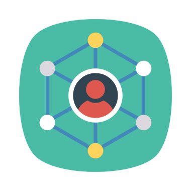 vektör çizim profil kullanıcının bağlı 