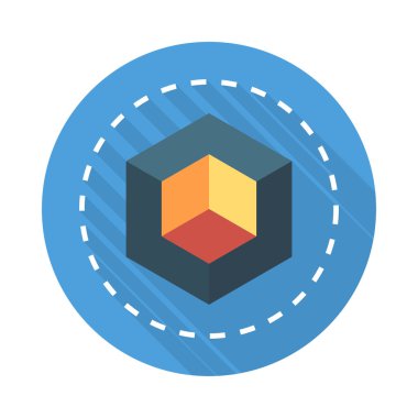 küp yaratıcı tasarım vektör çizim 