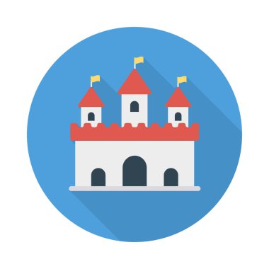 kale bina tarihsel vektör çizim 