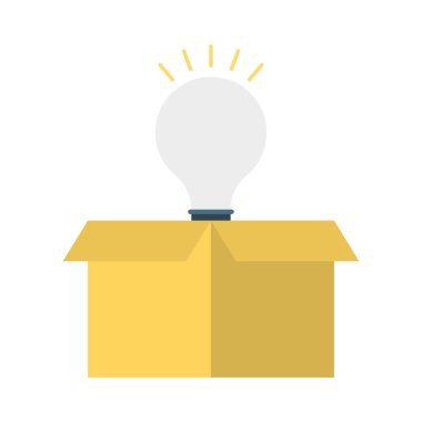 yaratıcı kutusu fikir vektör çizim 