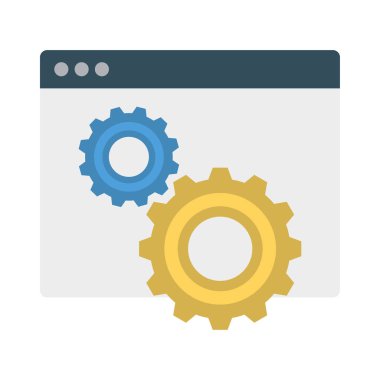 İnternet ayarı tarayıcı online vektör çizim 