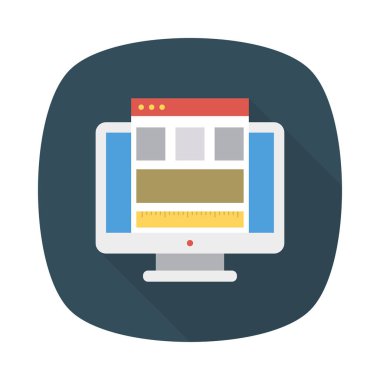 Web düzen tasarım şablonu vektör çizim 