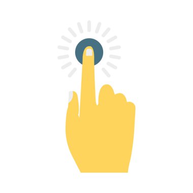 basın tıklayın vektör çizim dokunun 