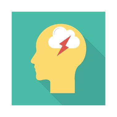 yaratıcı zihin baş vektör çizim 