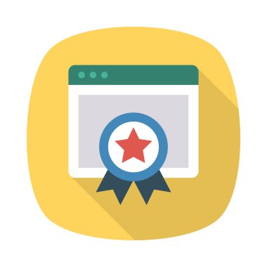 rozet madalya başarı vektör çizim 