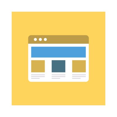 Web şablonu tasarım tarayıcı vektör çizim 