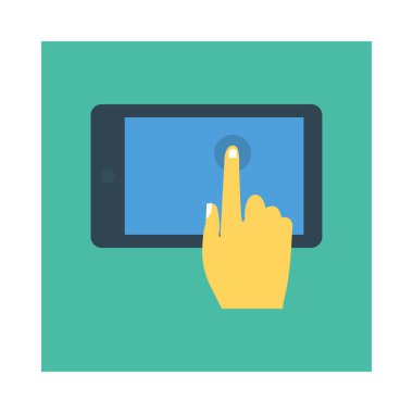 basın tıklayın vektör çizim dokunun 