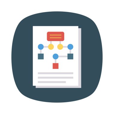 akış diyagramı planlama vektör çizim 