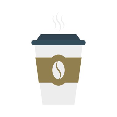 kahve kağıt bardak sıcak vektör çizim 