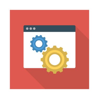 İnternet ayarı tarayıcı online vektör çizim 