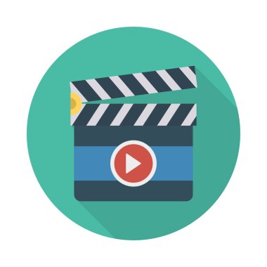 Clapper kurulu video vektör çizim 