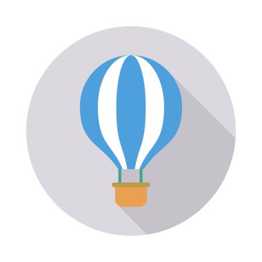 Hava Balon düz simgesi, vektör, illüstrasyon