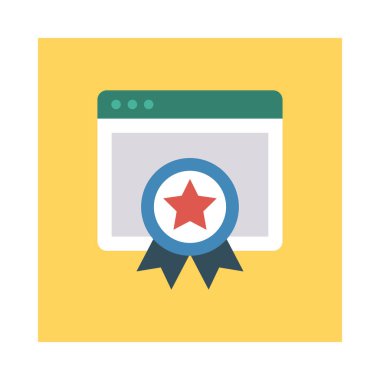 rozet madalya başarı vektör çizim 