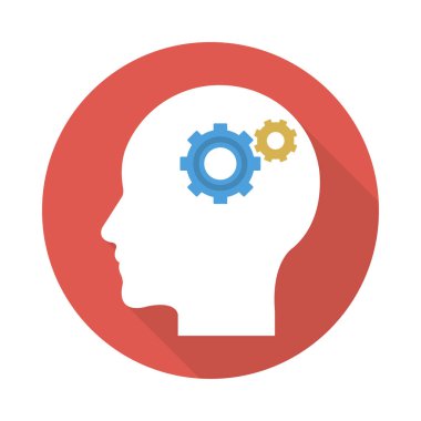 yaratıcı zihin süreci vektör çizim 