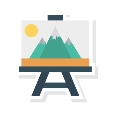 resim kurulu resim vektör çizim 