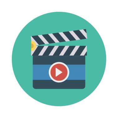 Clapper kurulu video vektör çizim 