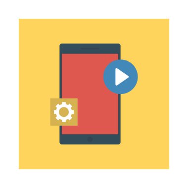 video oynatma ayarı vektör çizim 