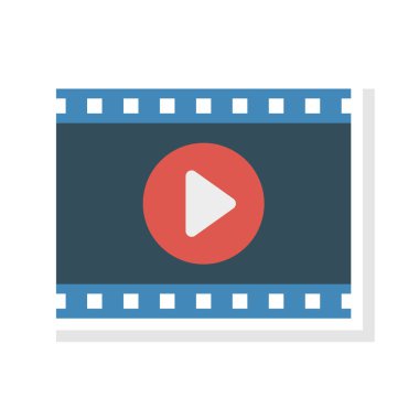 video oynatma medya illüstrasyon vektör 