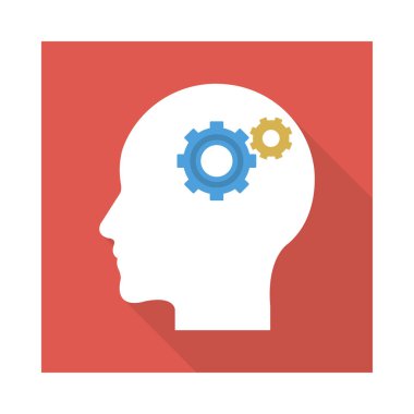 yaratıcı zihin süreci vektör çizim 