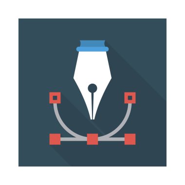 Bezier yaratıcı kalem vektör çizim 