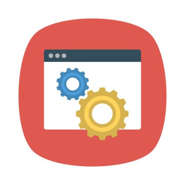 İnternet ayarı tarayıcı online vektör çizim 