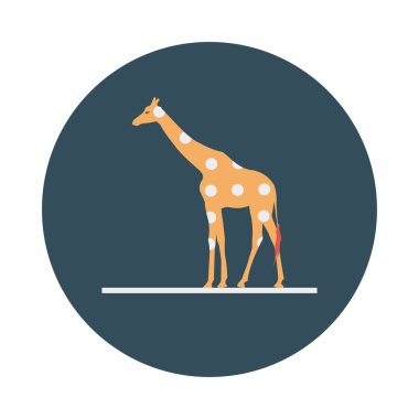 zürafa hayvan sirk vektör çizim 