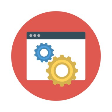 İnternet ayarı tarayıcı online vektör çizim 