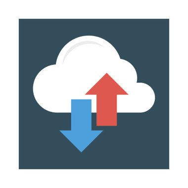 yedek bulut veritabanı vektör çizim 