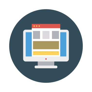 Web düzen tasarım şablonu vektör çizim