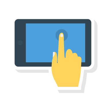 basın tıklayın vektör çizim dokunun